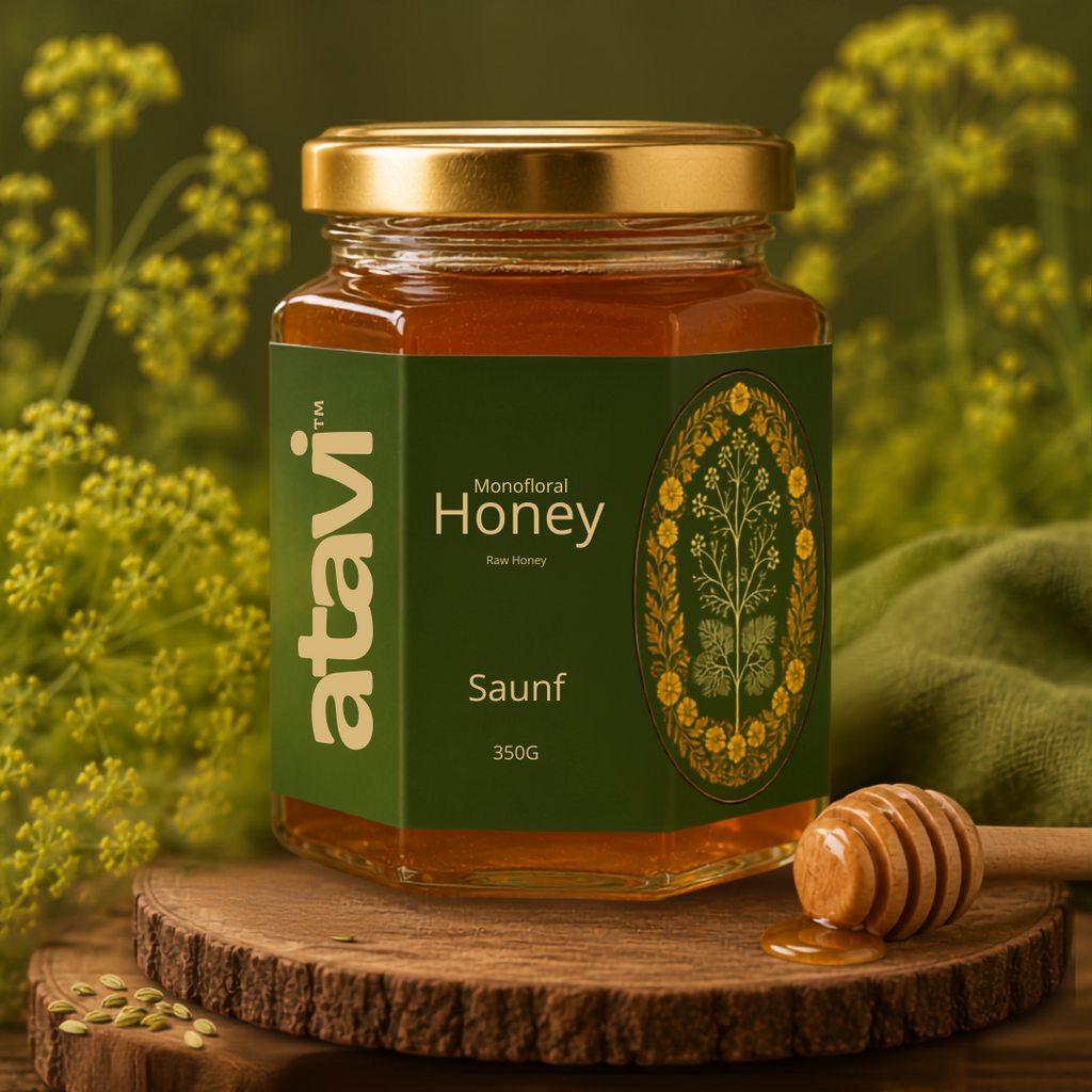 Saunf Honey - From Fennel (Saunf) Fields (350 gm)